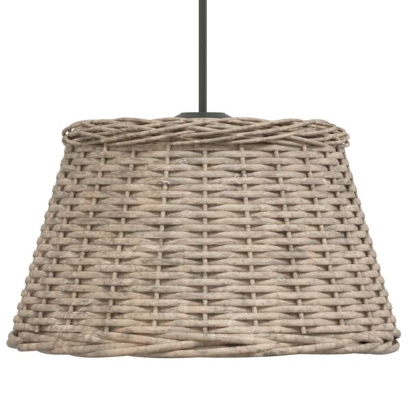 vidaXL Tienidlo na stropnú lampu hnedé Ø50x30 cm prútené – Obrázok 4