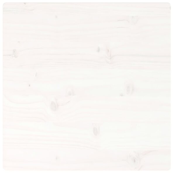 vidaXL Stolová doska biela 40x40x2,5 cm masívna borovica štvorcová – Obrázok 4