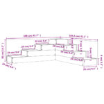 vidaXL Záhradný kvetináč 4-poschodový 106x104,5x36 cm masívny douglas – Obrázok 9