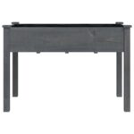 vidaXL Kvetináč s vložkou sivý 118x59x76 cm jedľový masív – Obrázok 4
