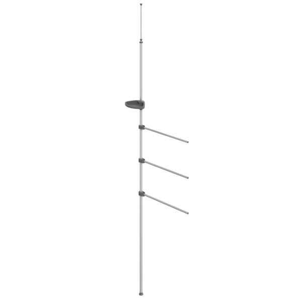 vidaXL Držiak na uteráky 47x280 cm hliník – Obrázok 2
