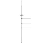 vidaXL Držiak na uteráky 47x280 cm hliník – Obrázok 3