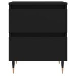 vidaXL Nočné stolíky 2 ks čierne 40x35x50 cm kompozitné drevo – Obrázok 5