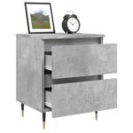 vidaXL Nočný stolík betónovo sivý 40x35x50 cm kompozitné drevo – Obrázok 4