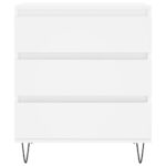 vidaXL Komoda biela 60x35x70 cm spracované drevo – Obrázok 5