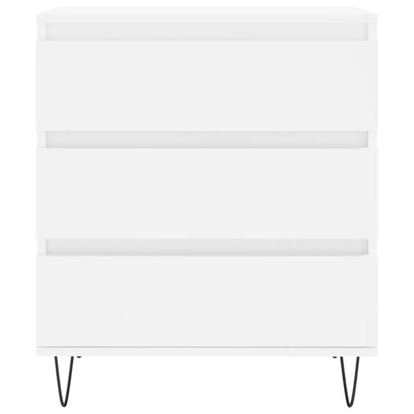 vidaXL Komoda biela 60x35x70 cm spracované drevo – Obrázok 5
