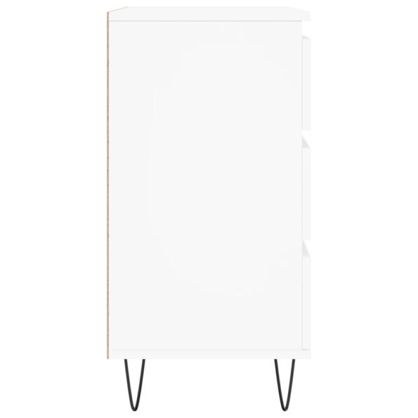 vidaXL Komoda biela 60x35x70 cm spracované drevo – Obrázok 7