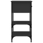 vidaXL Nočný stolík čierny 34x36x70 cm spracované drevo – Obrázok 7