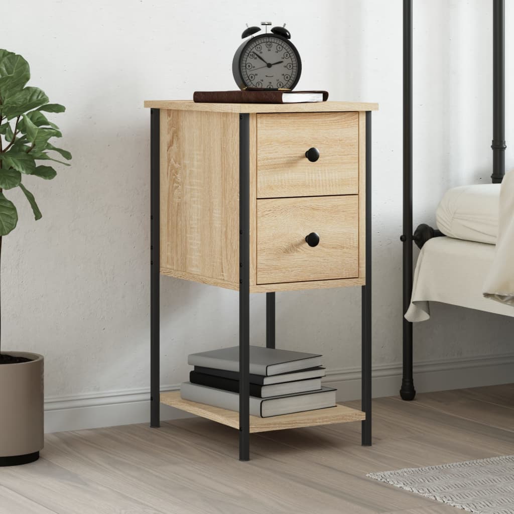 VXL8720845940546_m_en_hd_1.jpg vidaXL Nočný stolík dub sonoma 32x42x70 cm kompozitné drevo – Obrázok 1