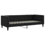 vidaXL Posteľný rám čierny 80x200 cm látka – Obrázok 2