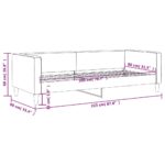 vidaXL Posteľný rám čierny 80x200 cm látka – Obrázok 8