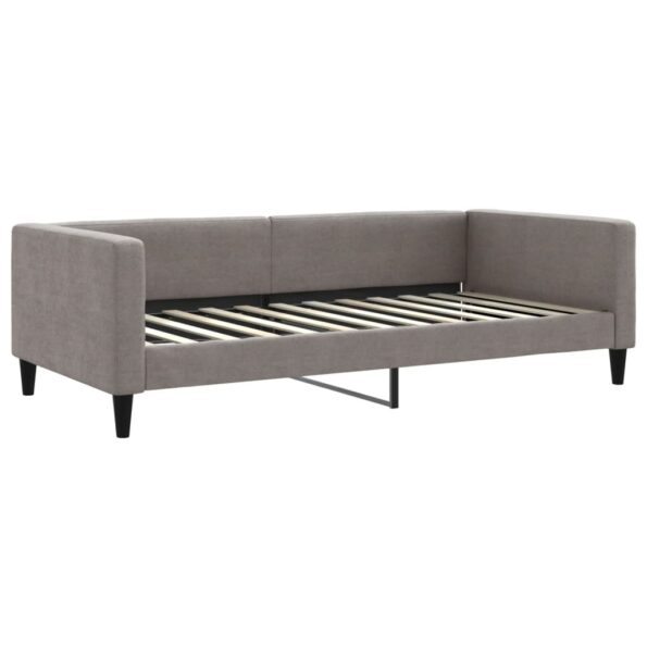vidaXL Denná posteľ sivohnedá 100x200 cm látka – Obrázok 2