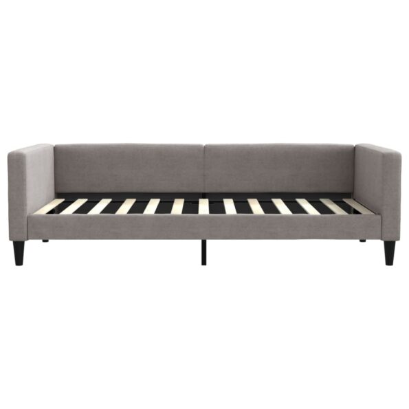 vidaXL Denná posteľ sivohnedá 100x200 cm látka – Obrázok 3