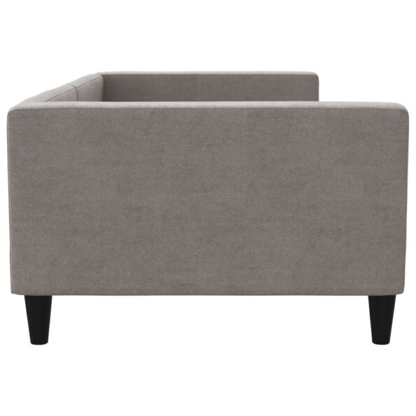 vidaXL Denná posteľ sivohnedá 100x200 cm látka – Obrázok 4