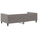 vidaXL Denná posteľ sivohnedá 100x200 cm látka – Obrázok 5