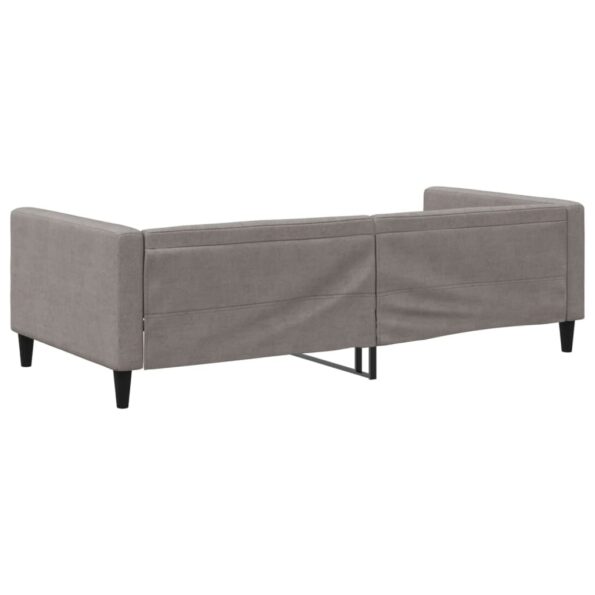 vidaXL Denná posteľ sivohnedá 100x200 cm látka – Obrázok 5