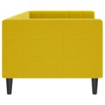 vidaXL Denná posteľ žltá 80x200 cm zamat – Obrázok 4