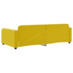vidaXL Denná posteľ žltá 90x200 cm zamat – Obrázok 5