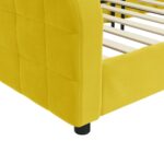 vidaXL Denná posteľ žltá 90x200 cm zamat – Obrázok 6