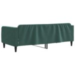 vidaXL Denná posteľ tmavozelená 100x200 cm zamat – Obrázok 5