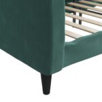 vidaXL Denná posteľ tmavozelená 100x200 cm zamat – Obrázok 6