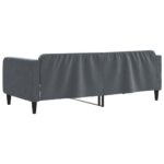vidaXL Posteľný rám s matracom tmavosivý 90x190 cm zamat – Obrázok 5