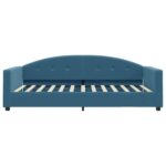 vidaXL Denná posteľ modrá 100x200 cm zamat – Obrázok 3