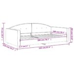 vidaXL Denná posteľ modrá 100x200 cm zamat – Obrázok 8