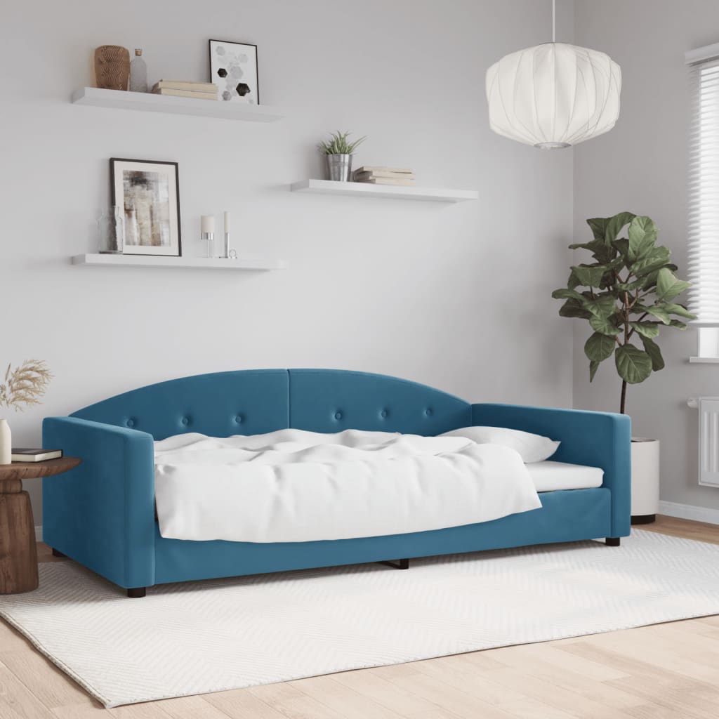 VXL8720845954376_m_en_hd_1.jpg vidaXL Denná posteľ modrá 100x200 cm zamat – Obrázok 1