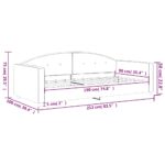 vidaXL Posteľný rám s matracom tmavosivý 90x190 cm zamat – Obrázok 8