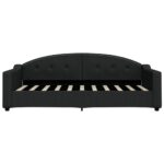 vidaXL Denná posteľ čierna 90x190 cm látka – Obrázok 3