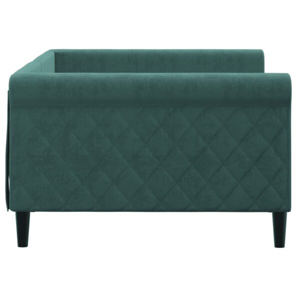 VXL8720845955489_g_en_hd_2.jpg vidaXL Denná posteľ tmavozelená 100x200 cm zamat – Obrázok 4