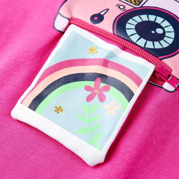 Detské tričko tmavoružové 116 – Obrázok 5