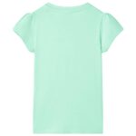 Detské tričko žiarivo zelené 128 – Obrázok 2