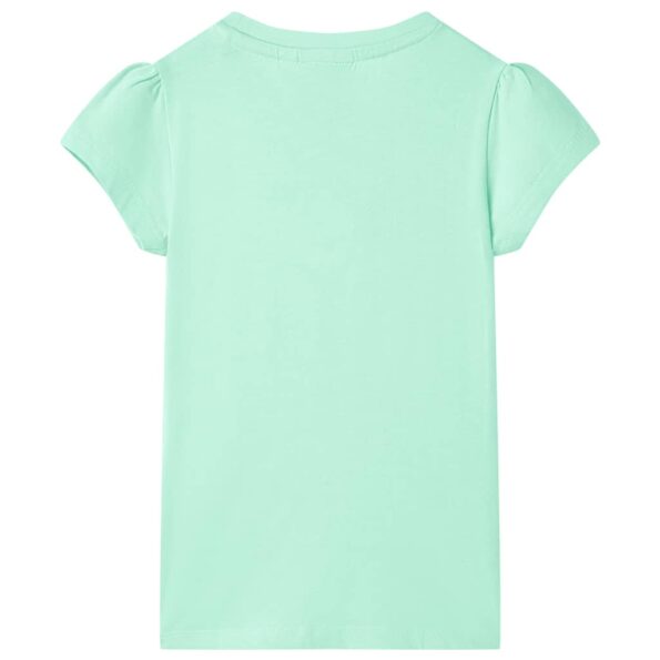 Detské tričko žiarivo zelené 128 – Obrázok 2