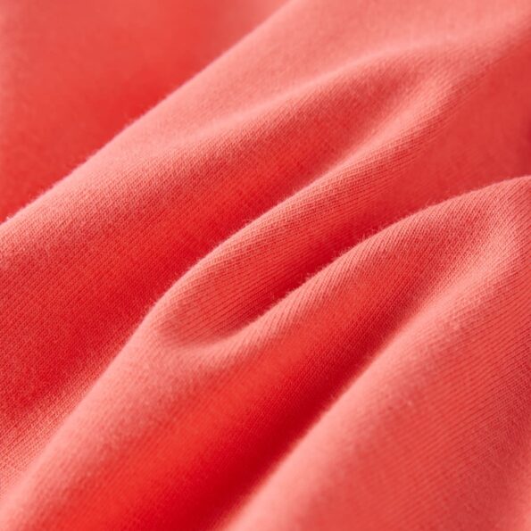 Detské tričko so skoseným rukávom koralové 128 – Obrázok 7