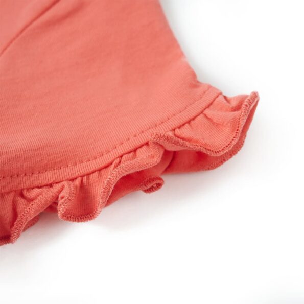Detské tričko s krátkym rukávom koralové 104 – Obrázok 5