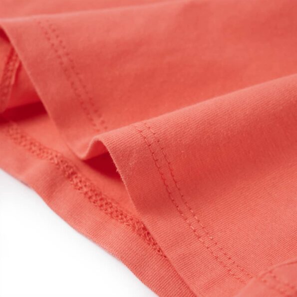 Detské tričko s krátkym rukávom koralové 128 – Obrázok 6