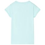 Detské tričko svetlé aqua 128 – Obrázok 2