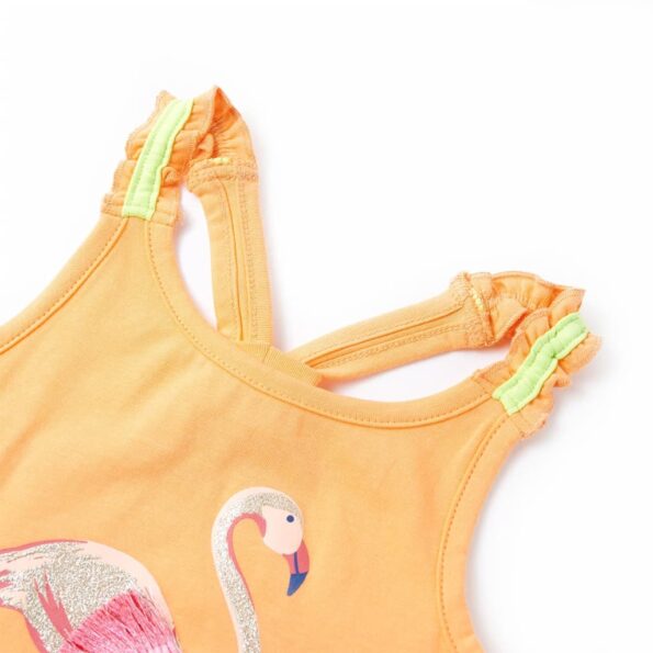 Detské tielko svetlo žiarivooranžové 128 – Obrázok 3