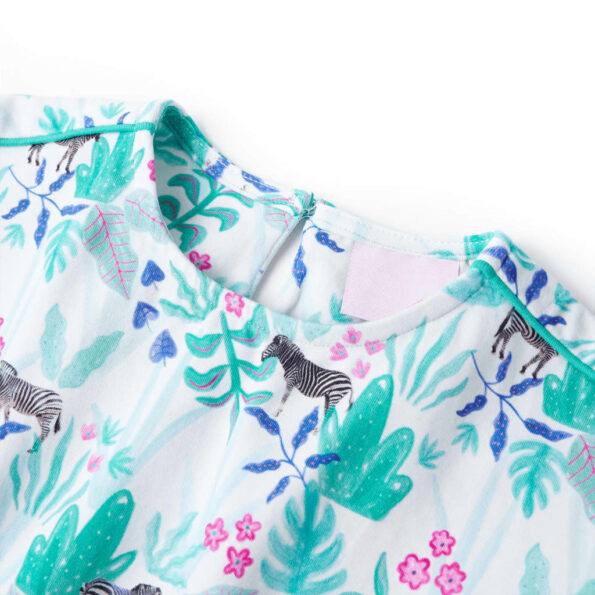 Detské šaty farba ľanu a tmavomätové 104 – Obrázok 3