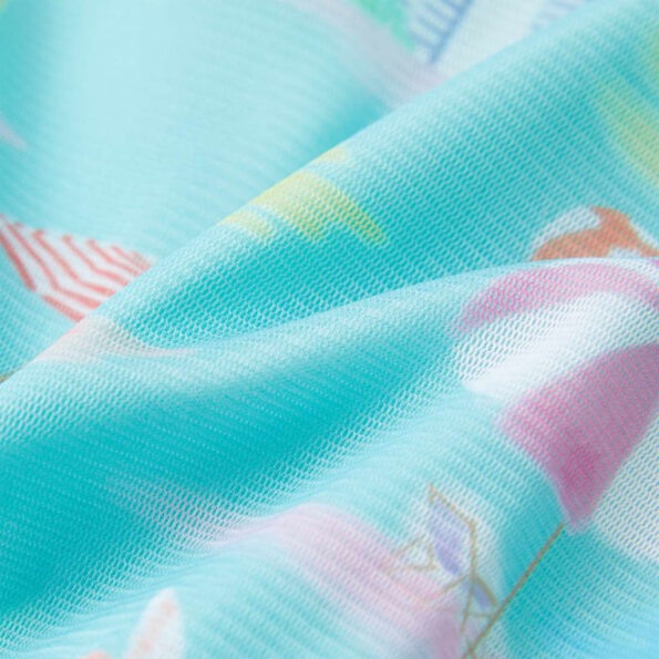 Detské šaty svtlé aqua 116 – Obrázok 7