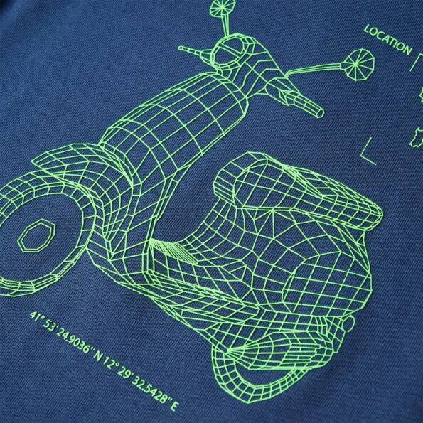 Detské tričko tmavomodré 116 – Obrázok 4