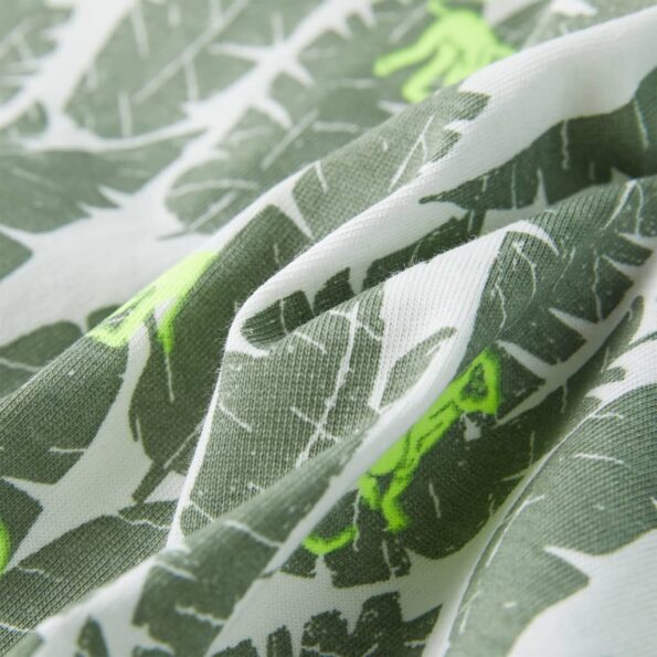 Detské tričko farba ľanu a tmavý brečtan 104 – Obrázok 7