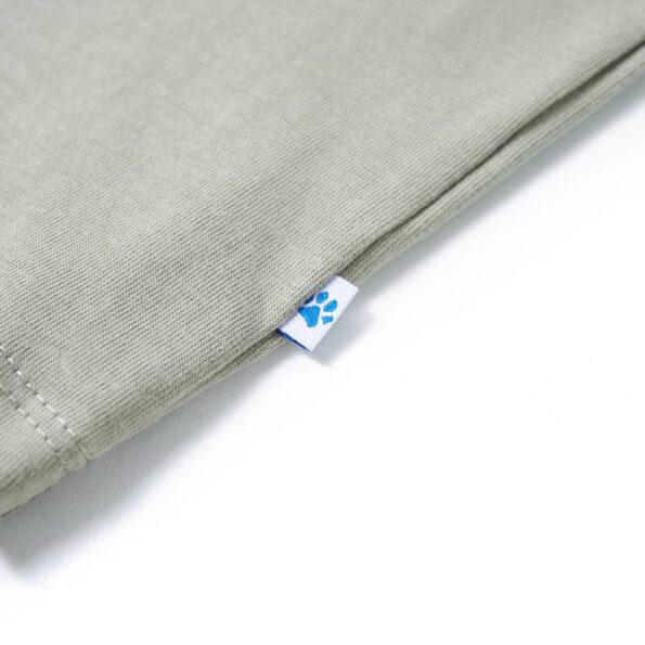 Detské tričko svetlé kaki 116 – Obrázok 5