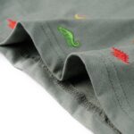 Detské tričko s krátkymi rukávmi kaki 116 – Obrázok 6