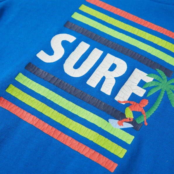 Detské tričko žiarivomodré 128 – Obrázok 4