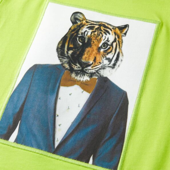 Detské tričko s krátkymi rukávmi limetkové 116 – Obrázok 4