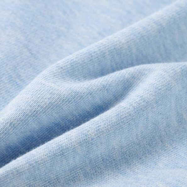 Detská mikina mäkká modrá melanž 104 – Obrázok 7