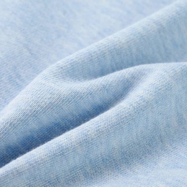 Detská mikina mäkká modrá melanž 128 – Obrázok 7